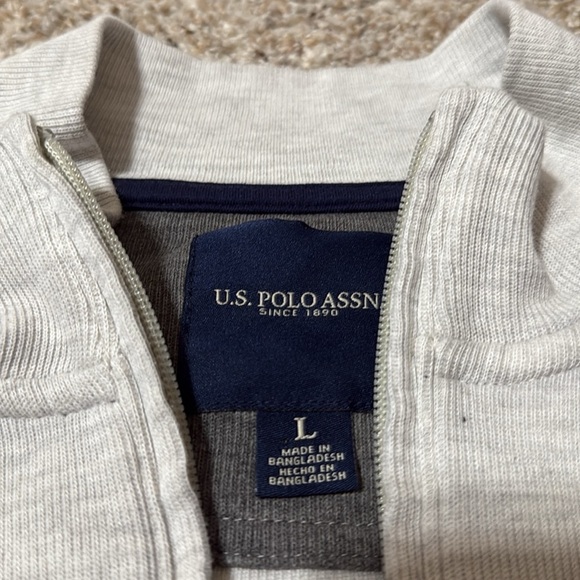 U.S. Polo Assn Luxury Jersey Quarter-Zip Pullover - Picture 5 of 6